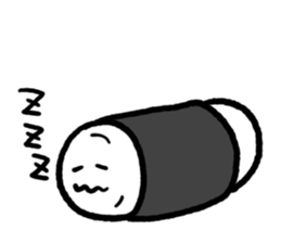 Rice balls made with 3 hours sticker #12369450