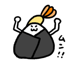 Rice balls made with 3 hours sticker #12369455