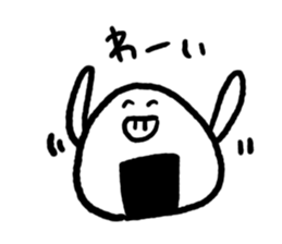 Rice balls made with 3 hours sticker #12369456