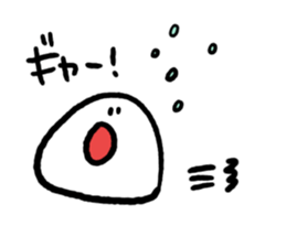 Rice balls made with 3 hours sticker #12369457