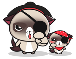 Pirate Himalayan brothers 2 sticker #12369943