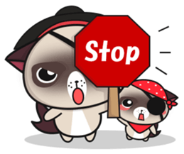 Pirate Himalayan brothers 2 sticker #12369952