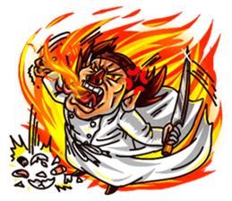 Macho Sushi Chef sticker #12370942