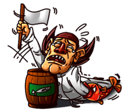 Macho Sushi Chef sticker #12370956