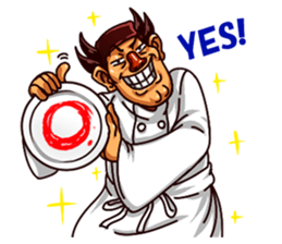 Macho Sushi Chef sticker #12370964