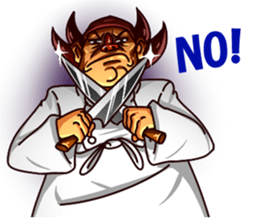 Macho Sushi Chef sticker #12370965