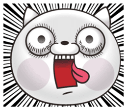 Slapstick! Cats and parakeets sticker #12373720