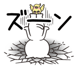 Slapstick! Cats and parakeets sticker #12373721