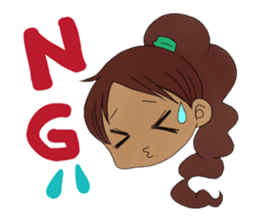 YES! ALOHA girl sticker #12373863