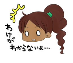 YES! ALOHA girl sticker #12373871