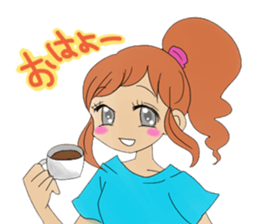 YES! ALOHA girl sticker #12373894