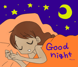 YES! ALOHA girl sticker #12373895