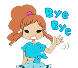 YES! ALOHA girl sticker #12373897