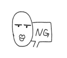 Daily life of a round face. sticker #12374068