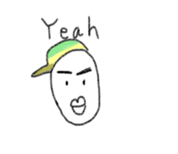 Daily life of a round face. sticker #12374085