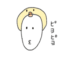 Daily life of a round face. sticker #12374090