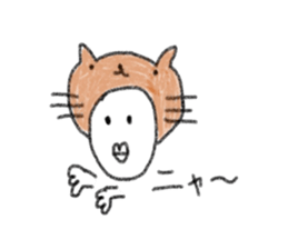 Daily life of a round face. sticker #12374099