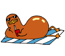Chick and Duckling-roast duck sticker #12374112