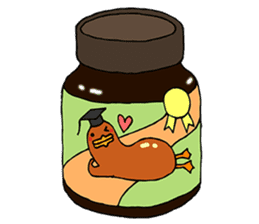 Chick and Duckling-roast duck sticker #12374135