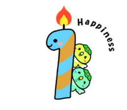 birthday and his friends sticker #12375102