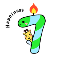 birthday and his friends sticker #12375108