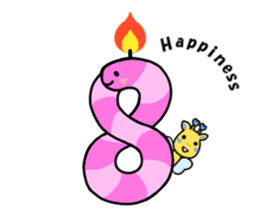 birthday and his friends sticker #12375109