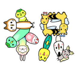 birthday and his friends sticker #12375136