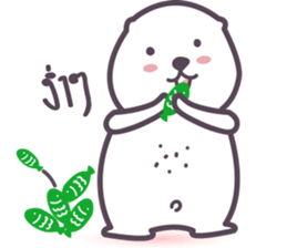 Aqua Bear by Ji sticker #12375827