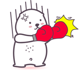 Aqua Bear by Ji sticker #12375846