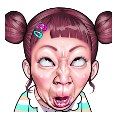 Angry face of children by niziuta Angry face of children by niziuta