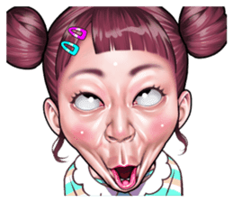 funny face Collection by niziuta sticker 12376942 funny face Collection by niziuta sticker 12376942