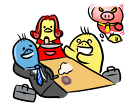 Duckbill man sticker #12377005