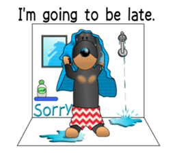Every day with amusing Dachshund sticker #12377554