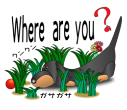 Every day with amusing Dachshund sticker #12377555