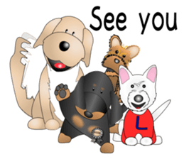 Every day with amusing Dachshund sticker #12377573