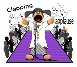 Every day with amusing Dachshund sticker #12377581