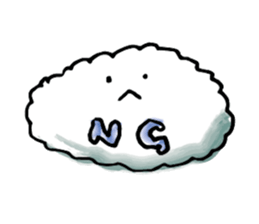 Cloud cloud Alien sticker #12377629