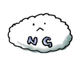 Cloud cloud Alien sticker #12377629