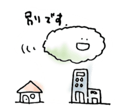 Cloud cloud Alien sticker #12377639