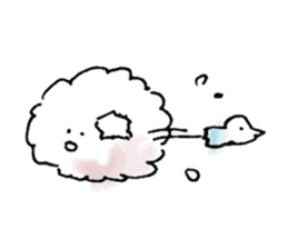 Cloud cloud Alien sticker #12377658