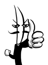 Mr.Dinner Knife sticker #12377785