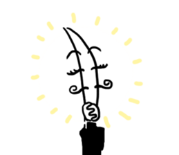 Mr.Dinner Knife sticker #12377786