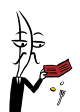Mr.Dinner Knife sticker #12377789