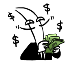 Mr.Dinner Knife sticker #12377790