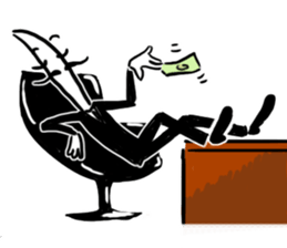 Mr.Dinner Knife sticker #12377791