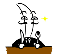 Mr.Dinner Knife sticker #12377793