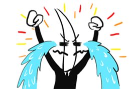 Mr.Dinner Knife sticker #12377795