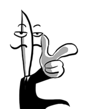 Mr.Dinner Knife sticker #12377801