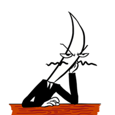 Mr.Dinner Knife sticker #12377815