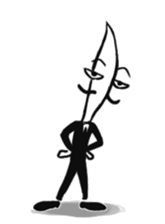 Mr.Dinner Knife sticker #12377819